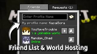 Mojang Added Friend Lists & World Hosting to Minecraft Java Edition