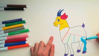 Goat Coloring [Coloring Book For Children]
