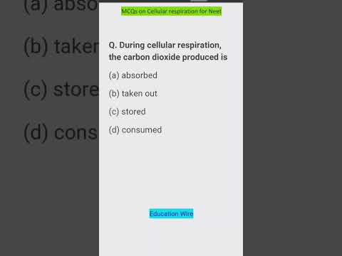 Which is correct about CO2 released in cellular respiration quizlet?