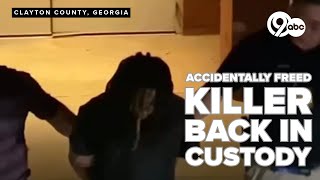 Convicted killer mistakenly released from Georgia jail caught in Florida