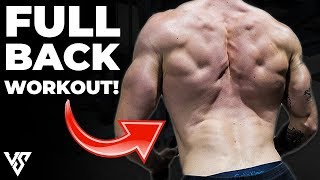 Full Back Workout Using Only Dumbbells (FORM EXPLAINED!) | V SHRED
