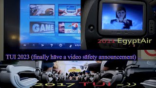 FLIGHT SAFETY ANNOUNCEMENT in 2023 TUI AIRWAYS finally have it on video