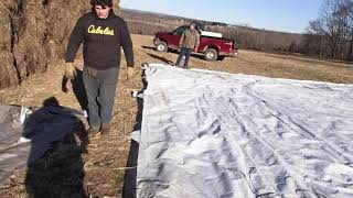 Spreader is Running And Tarps are Folded