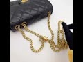 chanel 23b 22k adjustable goldlock gold chain lambskin flap bag black 香奈兒 限量版 金柱調節扣鏈帶 風琴包 小羊皮 黑色