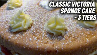 CLASSIC VICTORIA SPONGE CAKE - 3 TIERS