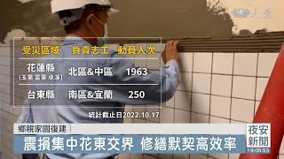 震後重建不缺席 一磚一瓦用愛修補