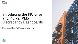 Introduction to the PIC Error Dashboard
