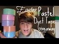 Easter Pastel Duct Tape Giveaway!!