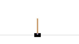 Inverted pendulum with trained agent