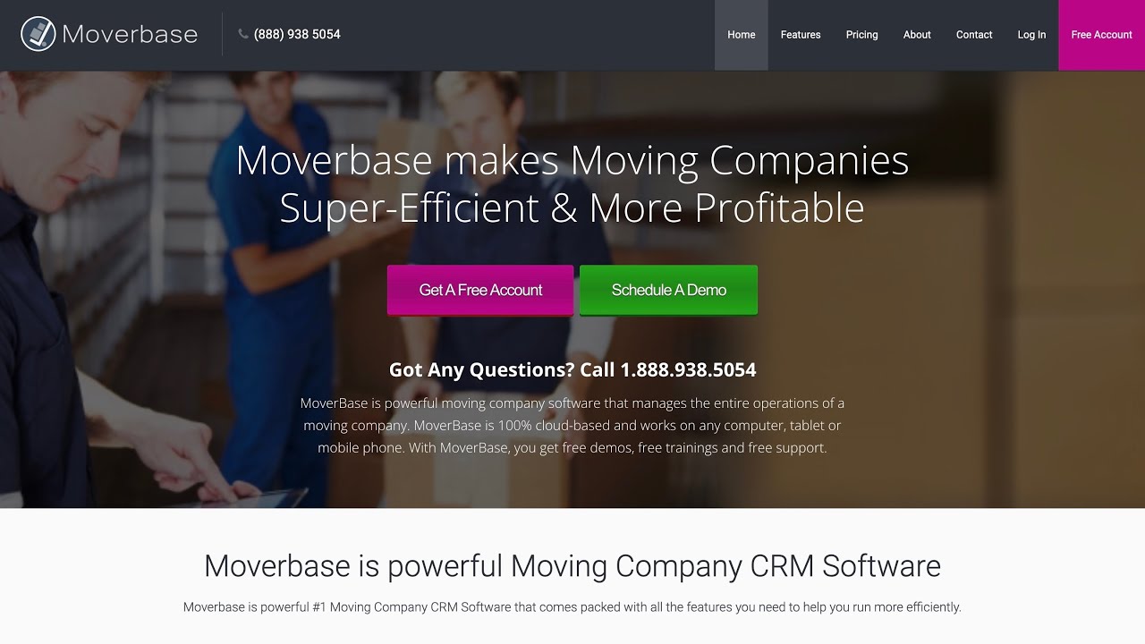 Moverbase Best Moving Company Crm Software Youtube