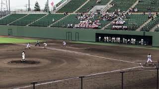 第９９回　全国高校野球選手権兵庫大会３回戦　村野工業ｖｓ鳴尾　２回表　村野工業　志水選手