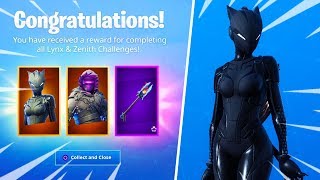 les nouveaux skins black lynx et zenith sur fortnite - fortnite zenith black