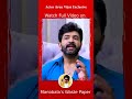 shorts இந்த கதையை நா choose பண்ண காரணம் actor arun vijay exclusive interview yaanai movie