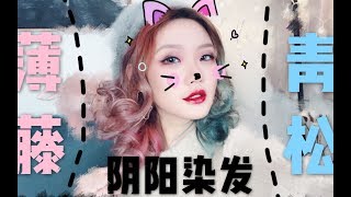 【Kylin柒七】在家DIY染出巨美的阴阳色～！薄藤和绿松石的碰撞！