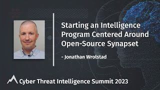 Starting an Intelligence Program Centered Around Open-Source Synapse