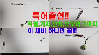 (발명특허!!) 델리리그 쭈,갑,한치 조절채비-원하는대로 조절이 가능한 직결,가지,단차,오모리그 겸용채비