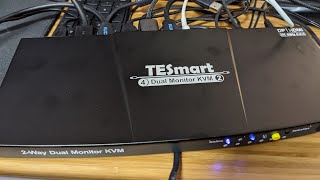 4K60Hz Dual-monitor KVM for under $200? TESmart DP+HDMI Dual-monitor KVM first impressions w/ PC\u0026Mac