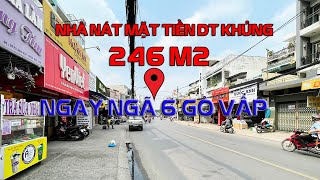 Nhà nát cấp 4 diện tích siêu KHỦNG 246 m2 mặt tiền đường Nguyễn Văn Nghi | ngay ngã 6 Gò Vấp