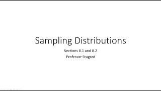 Statistics - Chapter 8