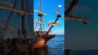 The Galeón Andalucía is a replica of a 16th-17th century galleon