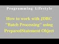 JAVA: How to work with JDBC 