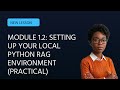 Python RAG Setup Guide: Build Your Local RAG Environment (Practical Tutorial)