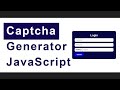 Recaptcha Code Generate Using JavaScript | Captcha Generator JavaScript