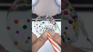 Color glue ball tape ball diy handmade decompression pinch ball 納米膠吹泡泡，養水寶寶是種什么體驗