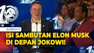 Lengkap! Sambutan Elon Musk Depan Presiden Jokowi di Opening Ceremony WWF ke-10 Bali