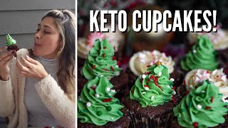 BEST CHOCOLATE CAKE RECIPE EVER! How to Make Keto Chocolate Cupcakes | ONLY 2 CARBS