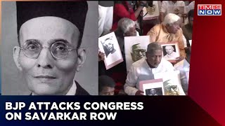 BJP Mounts Attack On Congress Over Protest Against Installation Of Savarkar Portrait | Latest News