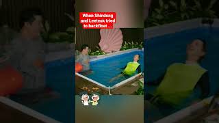 When Shindong and Leeteuk tried to backfloat...