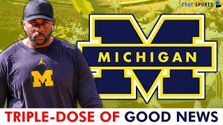 Michigan Football Getting Triple-Dose Of GOOD News + Transfer Portal Rumors