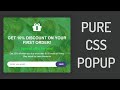 Pure CSS Responsive Popup (modal box) Tutorial