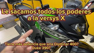 Reprogramación Kawasaki Versys X 300 | Comparé las gráficas vs Dominar 400, Duke 390 y Ninja 400.