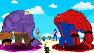 Evolution of SPIDER MAN \u0026 Superheroes vs Evolution of THANOS : Who Will Win? | SUPER HEROES MOVIE