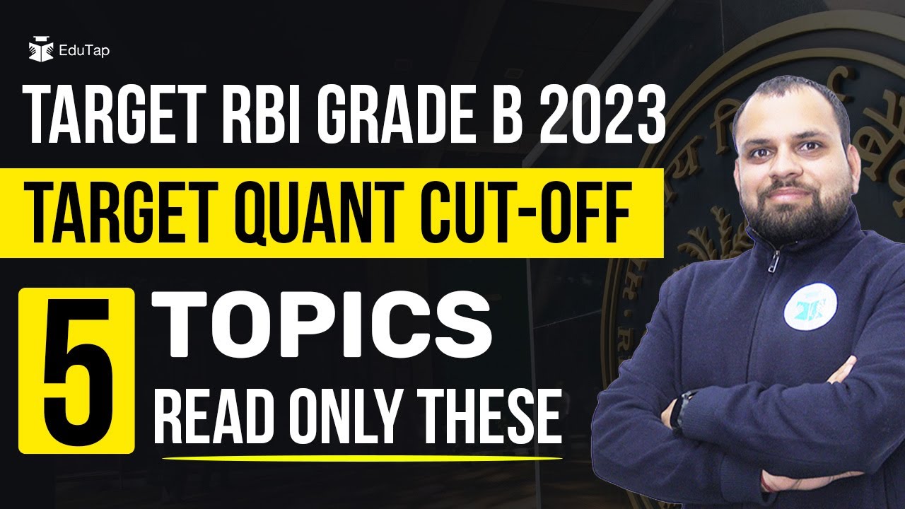 RBI Grade B Quantitative Aptitude Preparation | Quant Syllabus ...