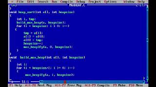 C Program For Heap Sort Algorithm