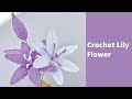 How to Crochet Lily Flower 💐 Crochet Flower Bouquet Tutorial for Beginners