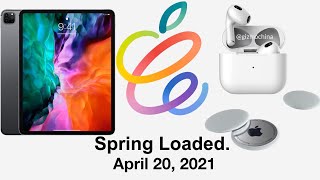 Apple April 20th Event (2021) ANNOUNCED! New iPad Pro, AirTags, AirPods 3, & More!