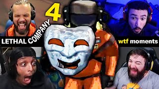 TOP 30 Jumpscare & Funny Moments in LETHAL COMPANY | Part 4