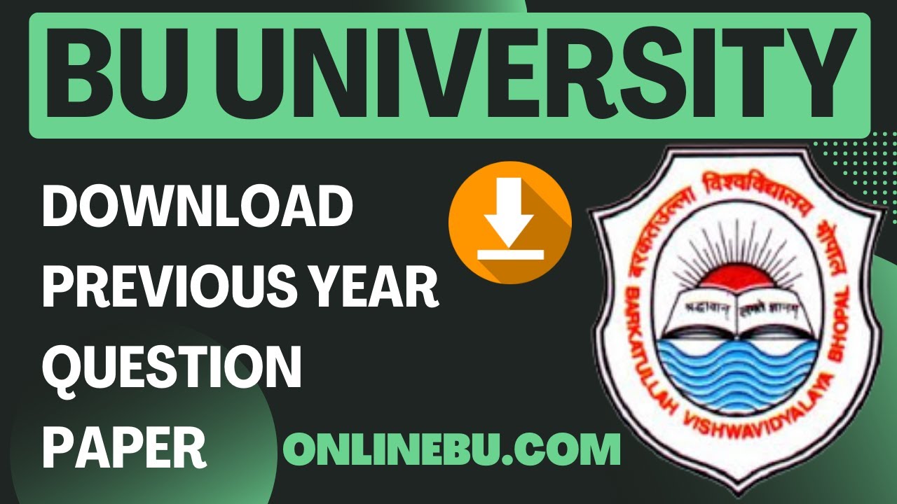 Barktullah University Madhya Pradesh Previous Year Question Paper PDF ...