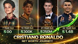 Cristiano Ronaldo Net Worth Evolution (1986–2026) 💰 | From $0 to $600M+
