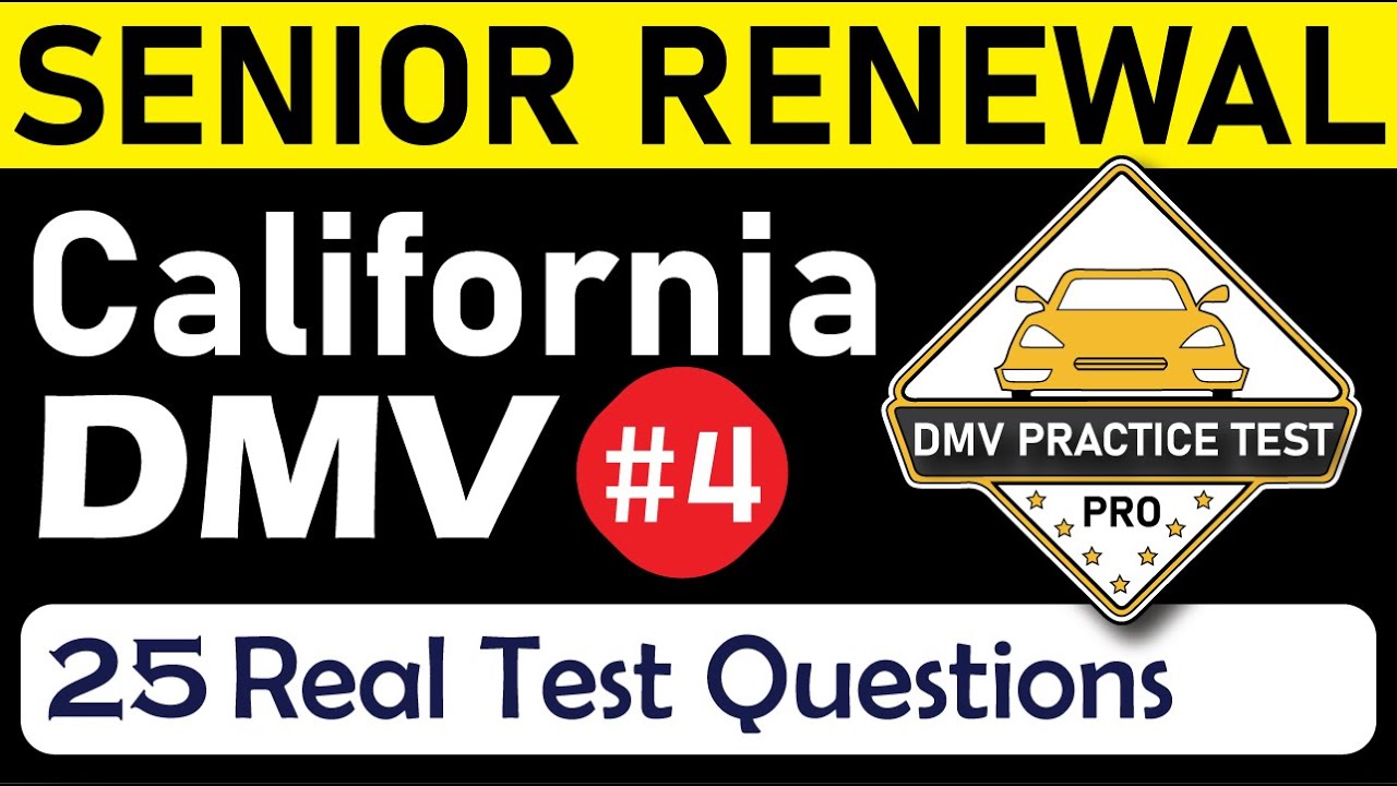 CALIFORNIA DMV WRITTEN TEST 2024 (TEST 4) | DMV Actual Test Paper ...