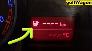 VW Golf 4 fuel range on cluster activation MFD