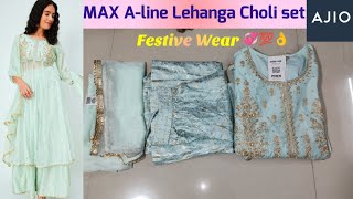 Ajio💞Max A-line Lehanga Choli Set👌💯 Lehenga choli set 💞Ajio Lehanga choli Set💞Lehanga #trending #max