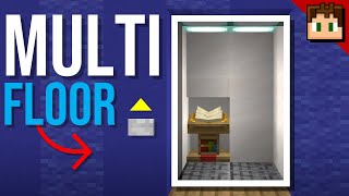 Minecraft Bedrock: How To Build a MULTI FLOOR REALISTIC ELEVATOR! 1.21 Tutorial