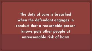 Tort Law Tutorial Establishing Breach Quimbee Com