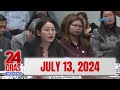 24 Oras Weekend Express: July 13, 2024 [HD]