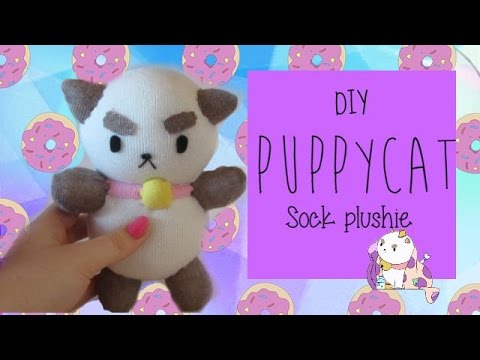 DIY Puppycat Sock Plushie | Tiny Sparkles DIY Puppycat Sock Plushie | Tiny Sparkles